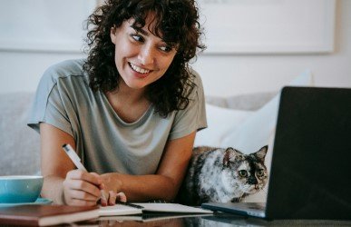 Cat and laptop